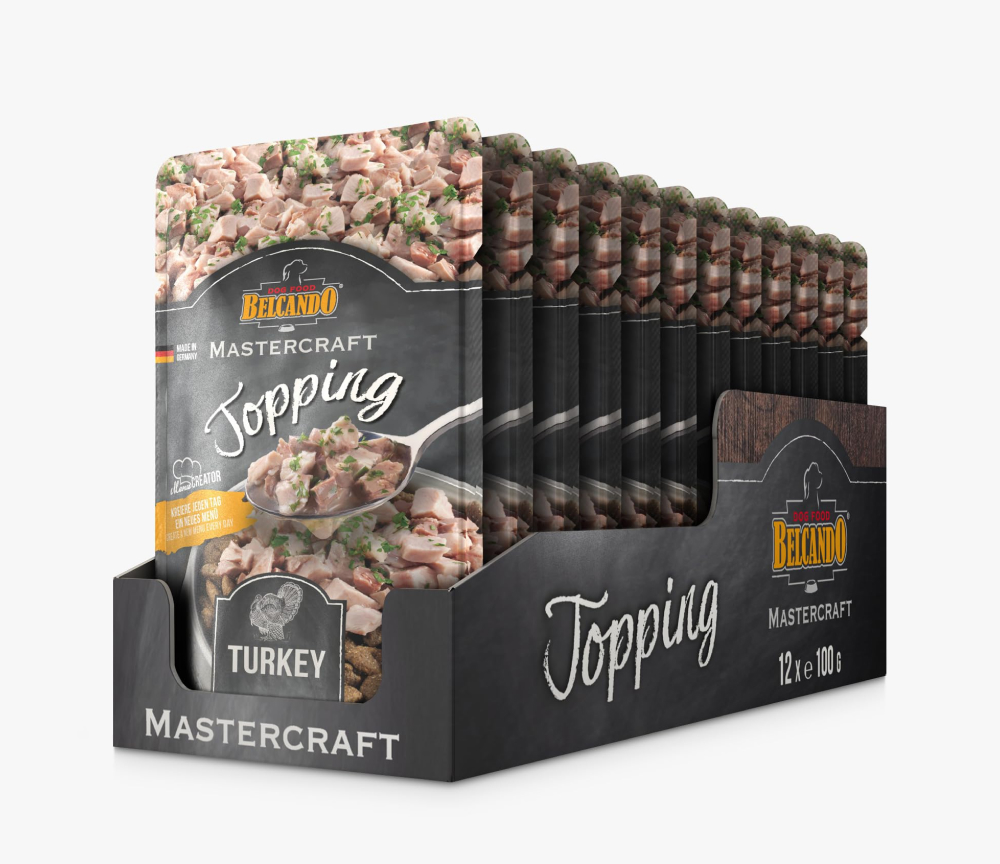 Wet food for dogs MASTERCRAFT Topping Turkey 100 g