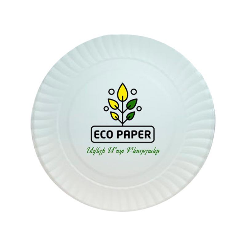 Paper plates "Eco Paper" 22cm 6pcs