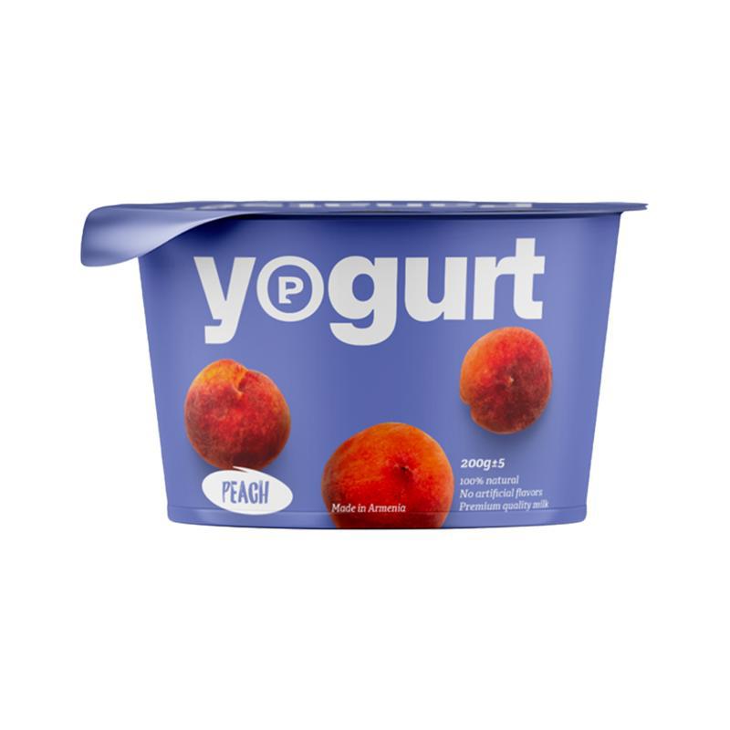 Յոգուրտ «Պանացեա» դեղձ, առանց գլյուտեն 200գր