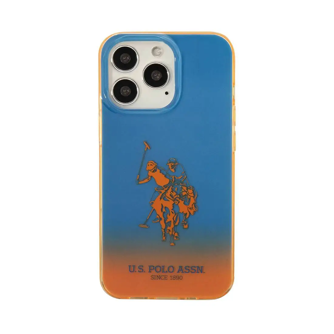 Պատյան U.S Polo ASSN PC/TPU Gradient Case with Dyed Bumper & Horse Logo iPhone 14 Pro