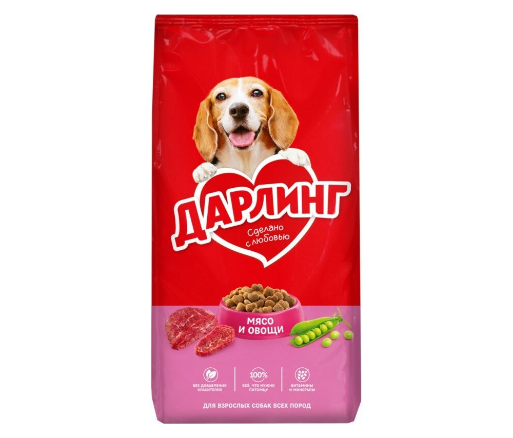 Շան չոր կեր Darling (բոլոր ցեղատեսակի հասուն շների համար) 1կգ