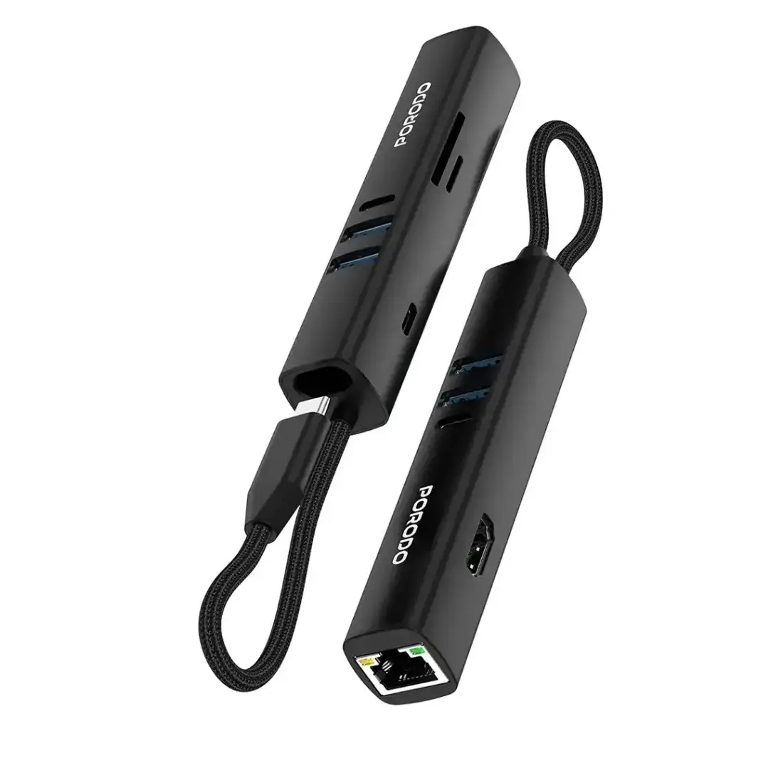 Փոխադրիչ Porodo 7-In-1 Multi-Port USB Hub with 5Gbps Transfer Speed PD35037IN1