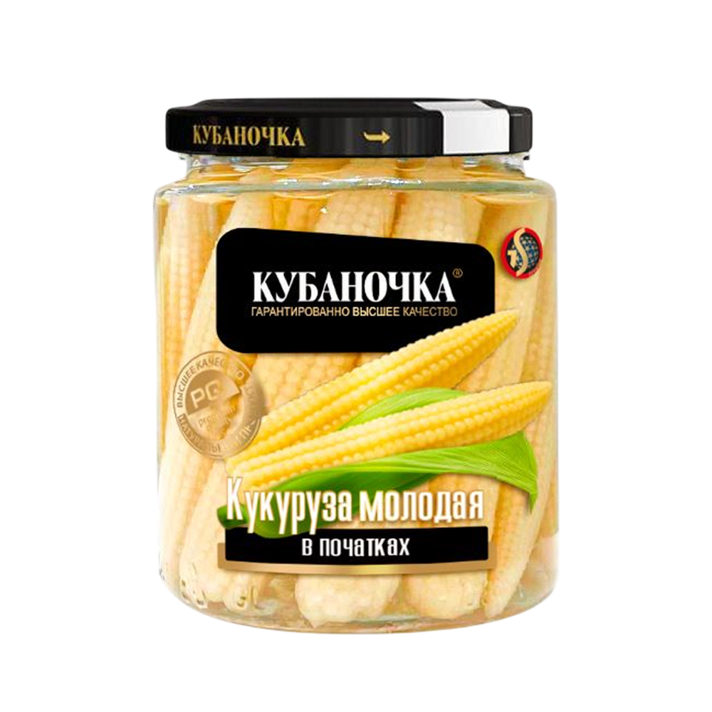 Մարինացված եգիպտացորեն «Կուբանոչկա»պատիճով 260գր