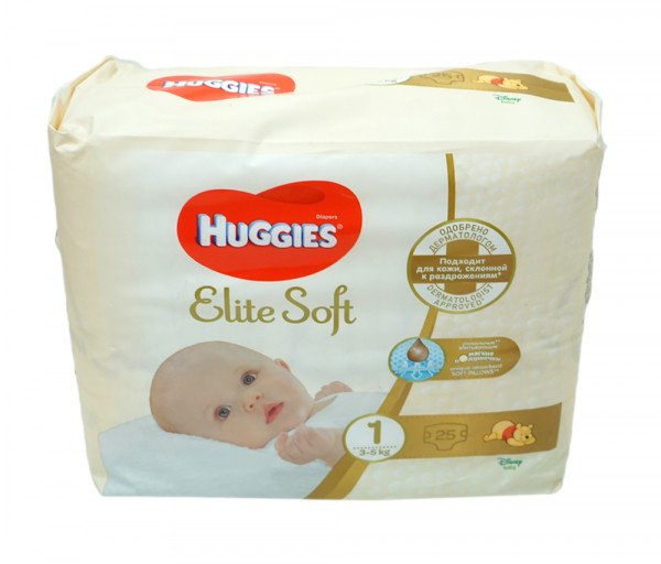 Huggies Diapers Elite Soft N1 x25