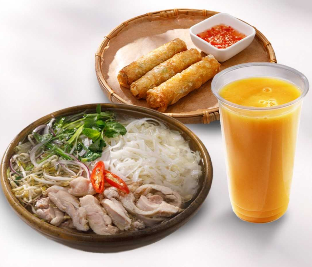 Pho Ga (Chicken) + Neem Ga + Mango Shake