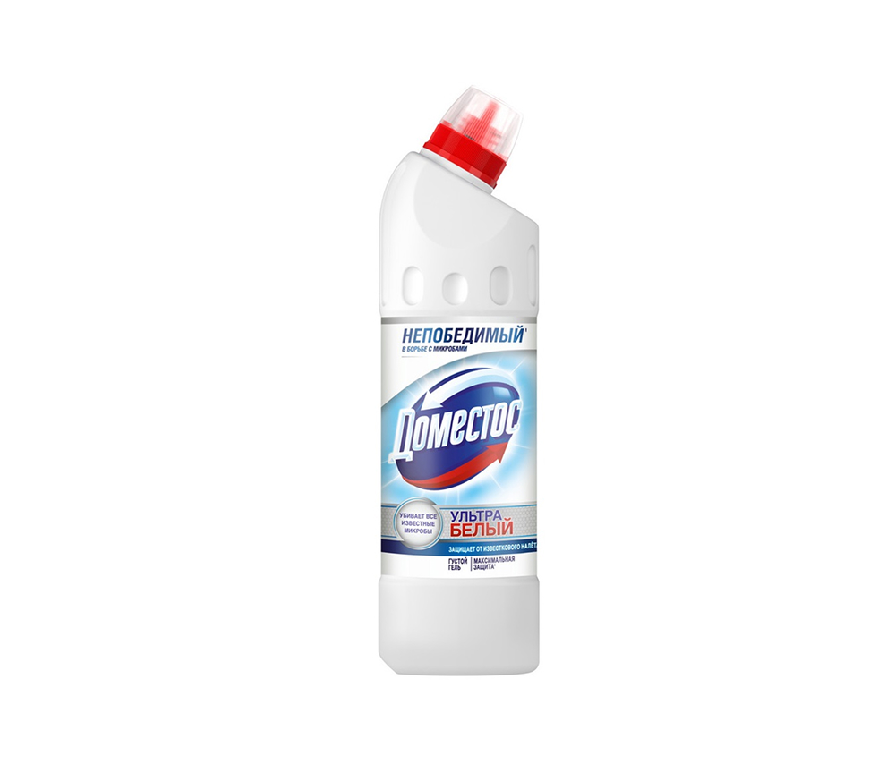 Մաքրող միջոց զուգարանի, Ուլտրա Սպիտակ "Domestos" 500 մլ․