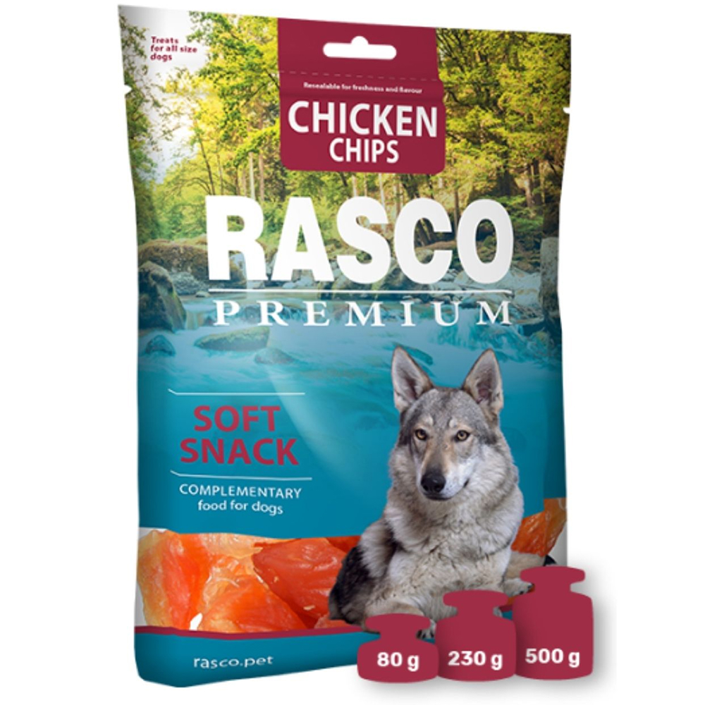 Rasco soft snack CHICKEN CHIPS 80g (101007) 