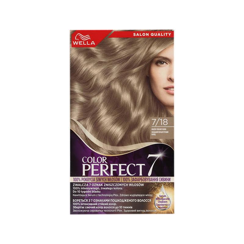 Hair dye "Wellaton Perfect 7/18