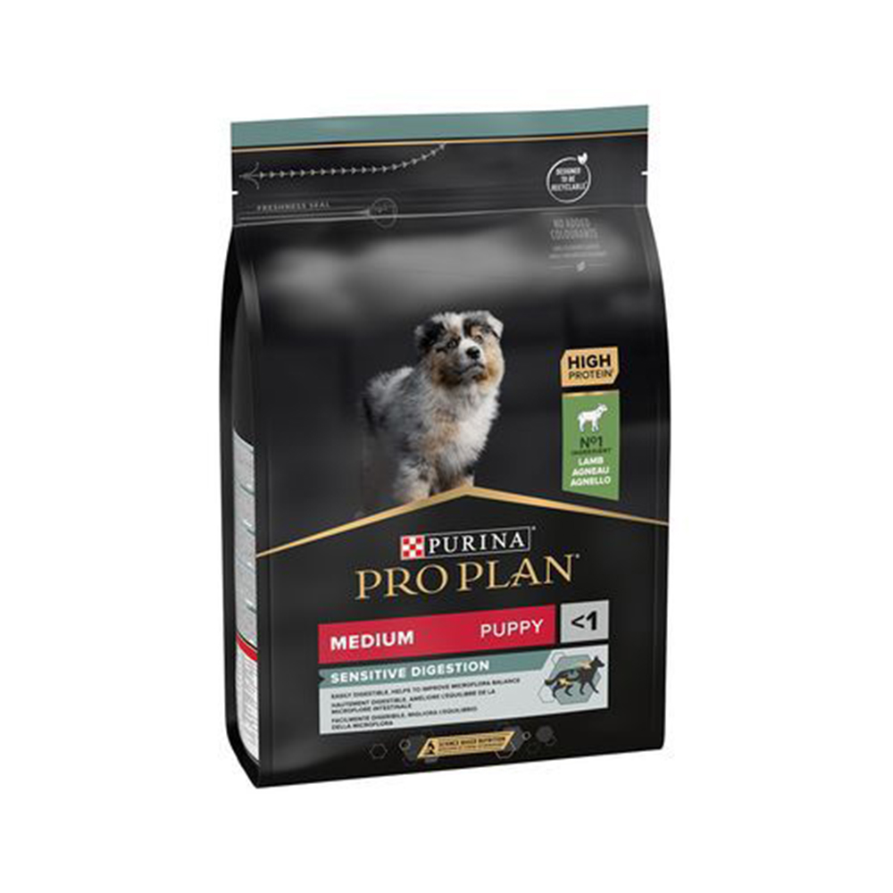 Շան չոր կեր Pro Plan Dog Medium Puppy Sensitive Lamb 12կգ