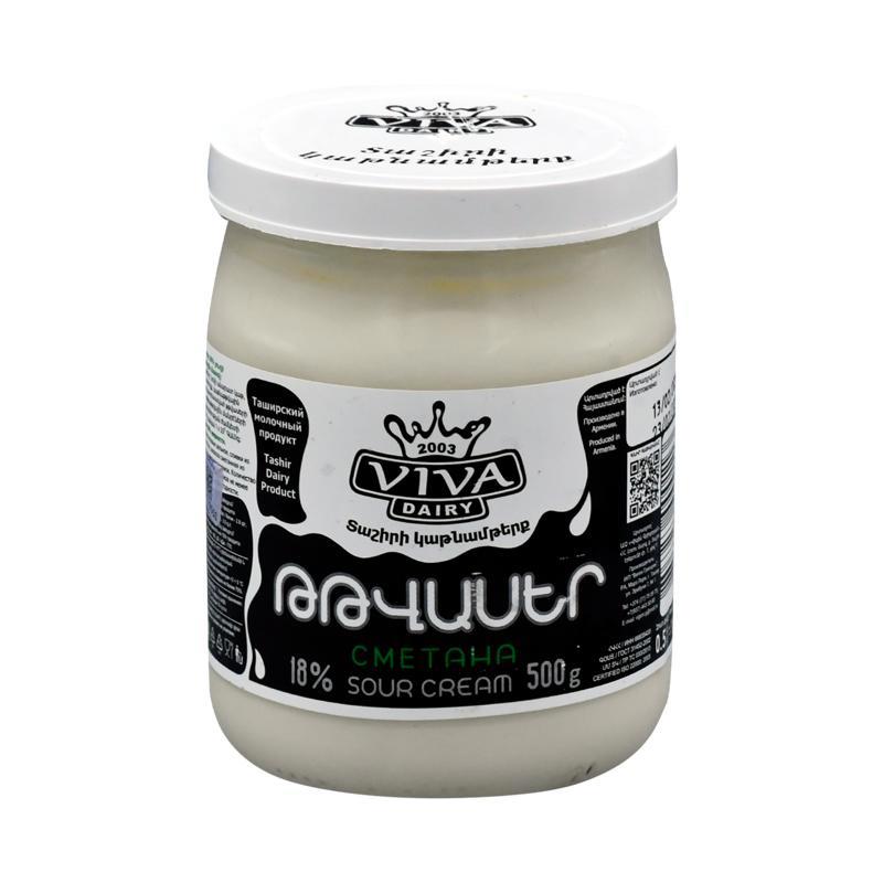 Թթվասեր «Վիվա» 18% ա/տ 500գր