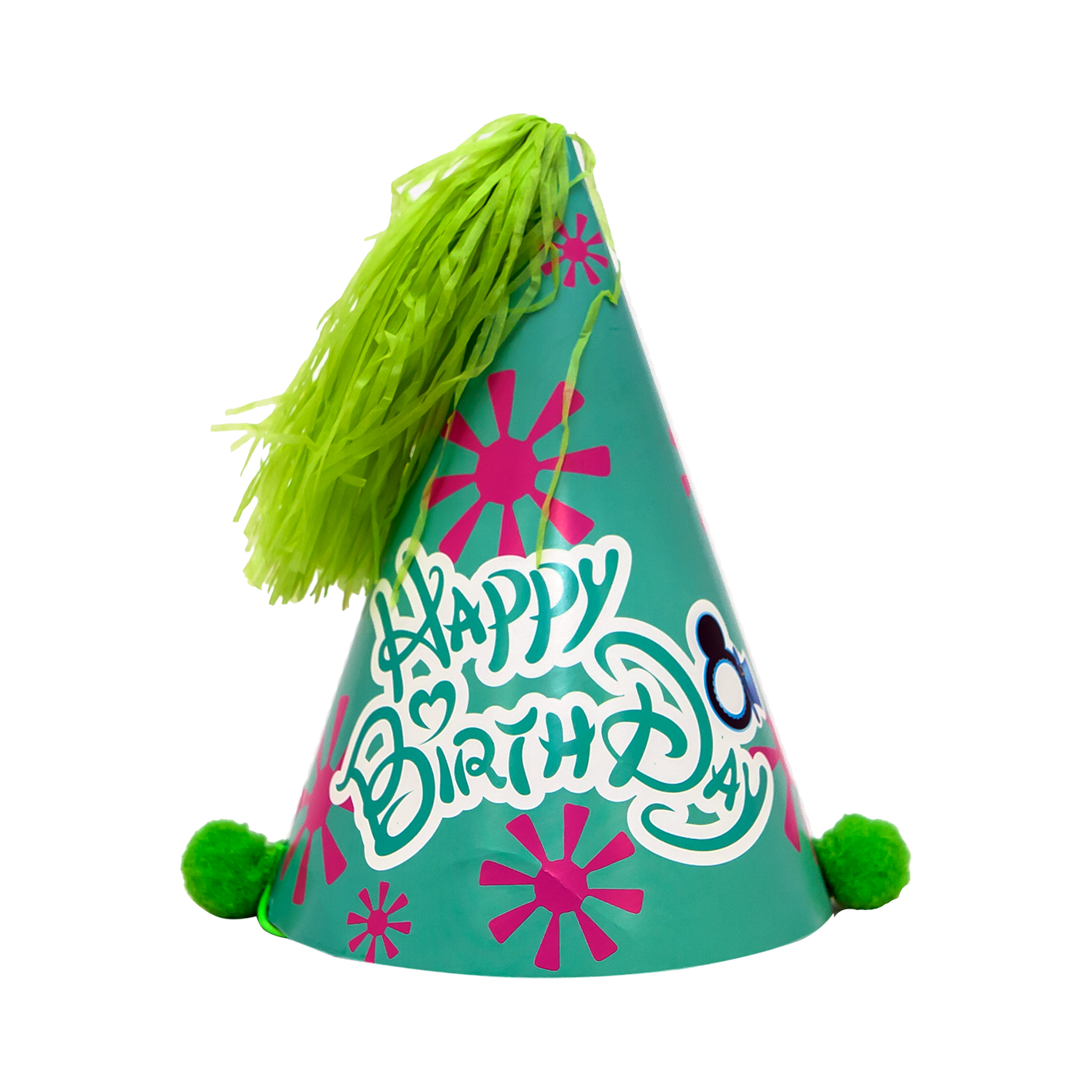 Колпак бумаж. Happy Birthday с ушами 1шт
