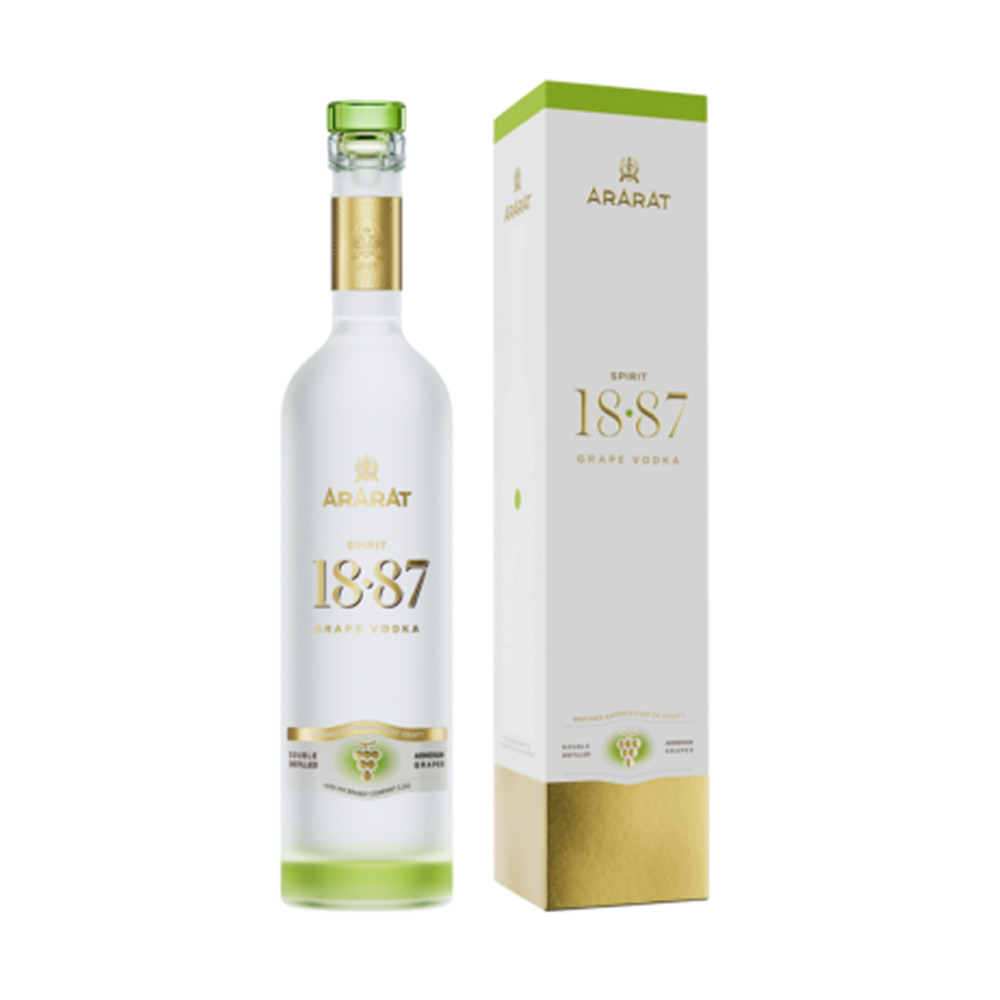Օղի ARARAT Spirit 1887 With Gift Box grape vodka, 0.5 L