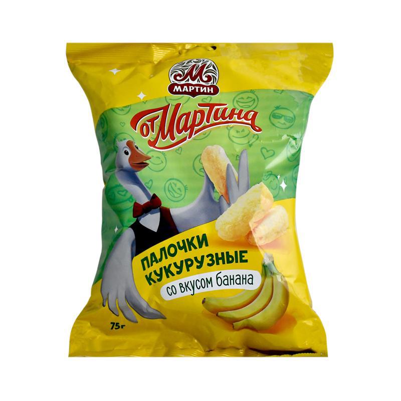 Եգիպտացորենի ձողիկներ «Օտ Մարտինա» բանան 75գր