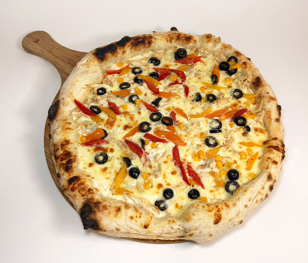 Chicken and Vegetable Pizza