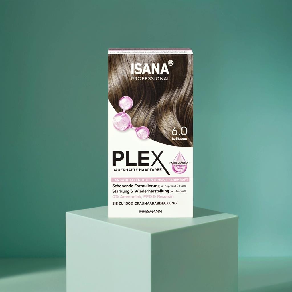 ISANA PROFESSIONAL PLEX  HAIR COLOR 6.0 LIGHT BROWN, 60 ML
