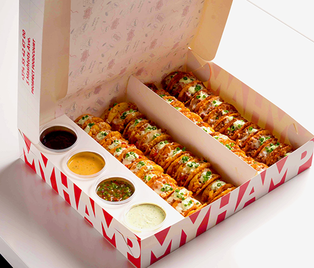 Mini tacos N48 and 4 big sauces