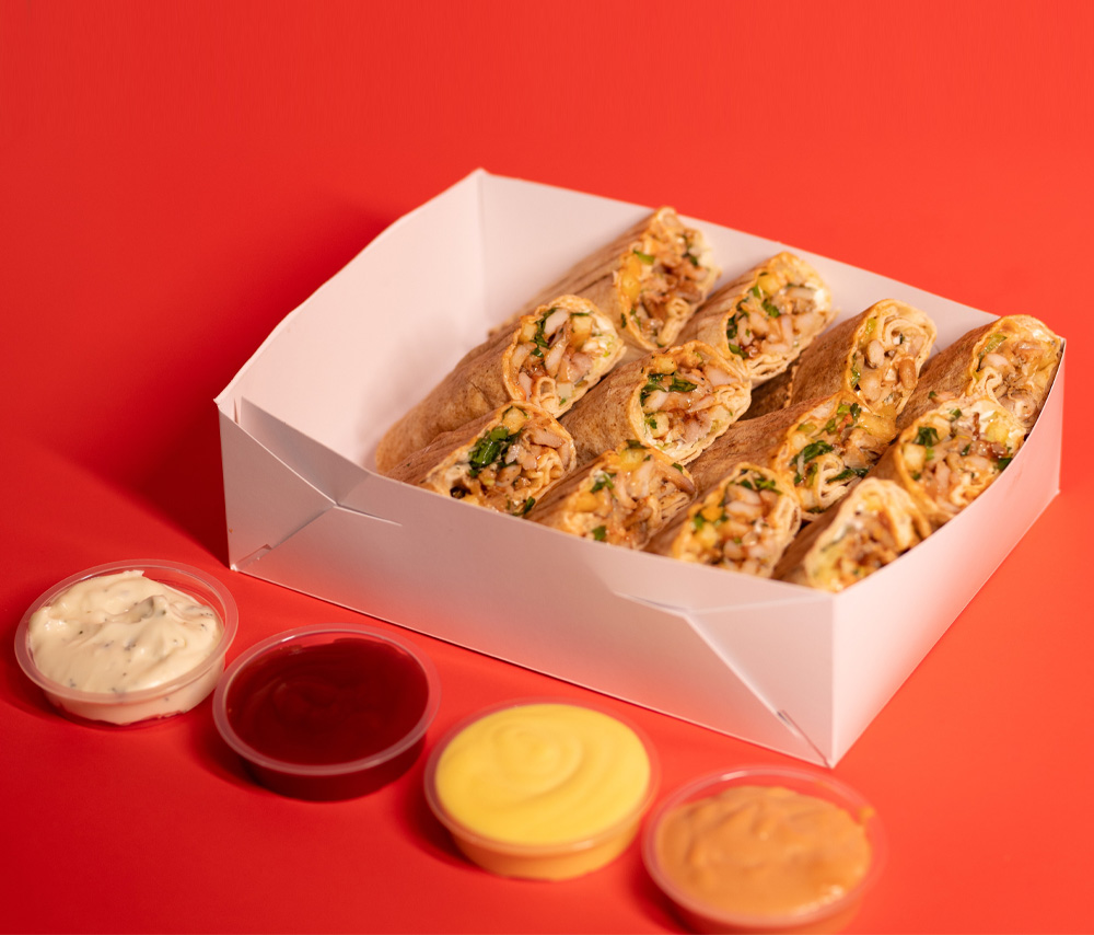 Shawarma set with ostrich (12 pieces)