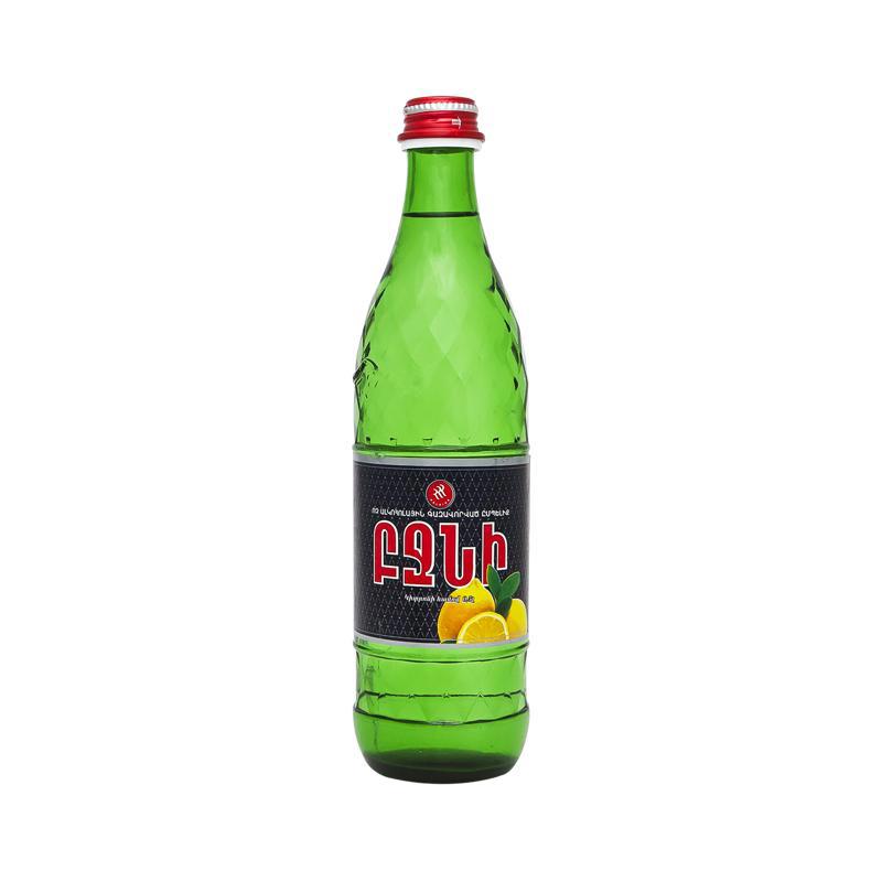 Mineral water "Bjni" lemon g/b 0.5l