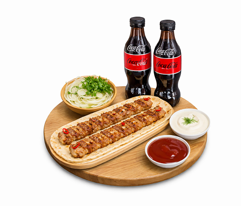 Հավի քեբաբ + Կոկա-Կոլա