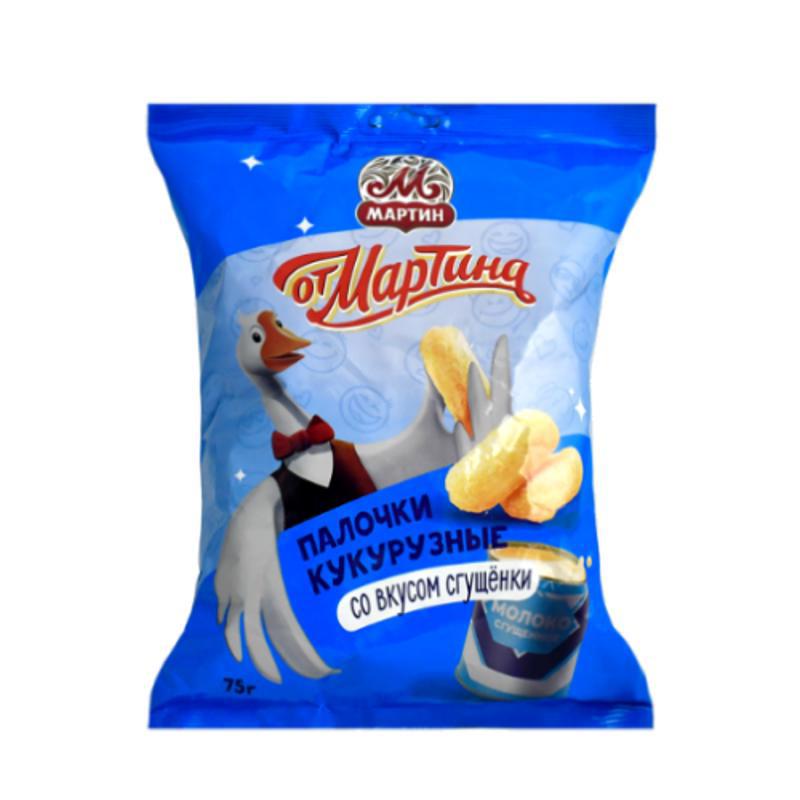 Кукурузные палочки сгущеное молоко 75г