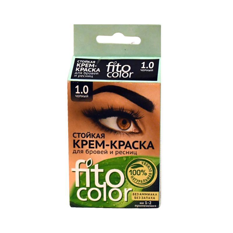 Eyebrows and eyelashes cream-dye "Fito" black