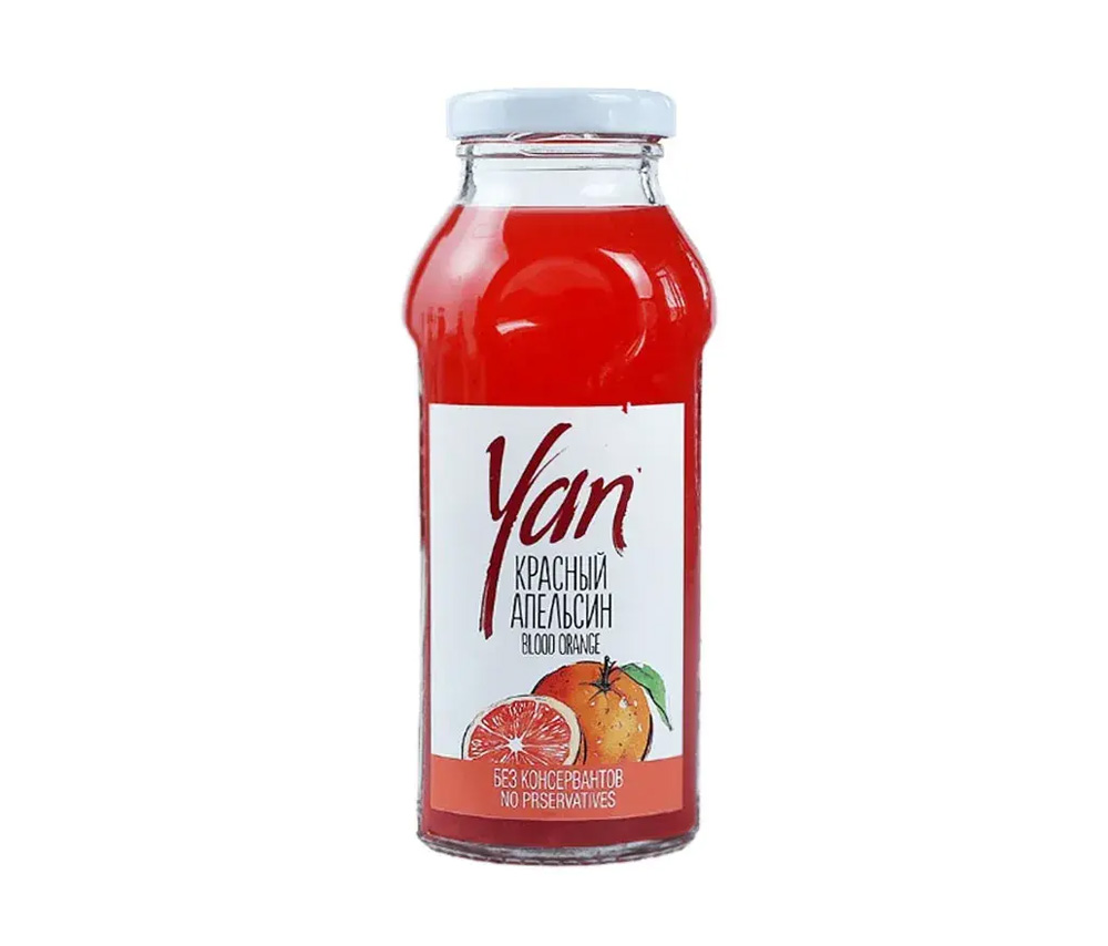 Բնական հյութ «Yan» (կարմիր նարինջ) 0.25լ