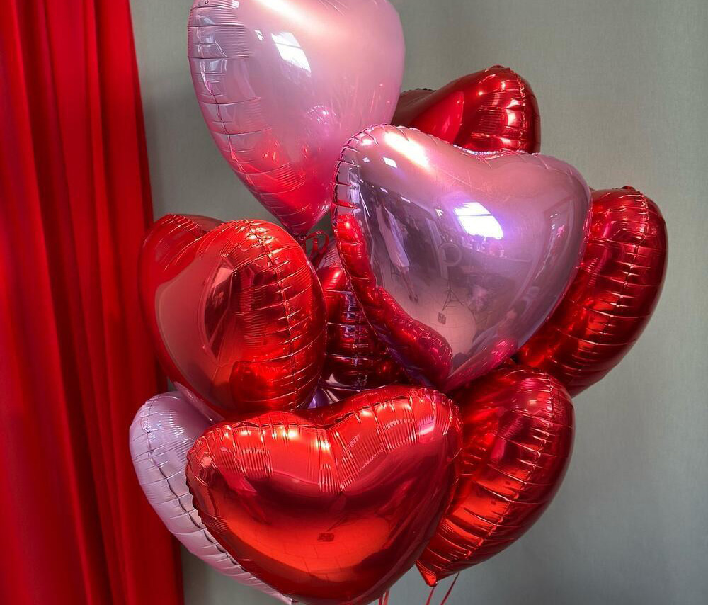 Սրտաձև փուչիկների միքս (9 հատ)