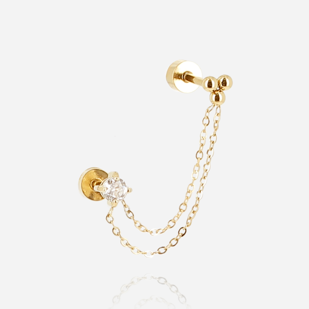 Zag Bijoux Single Earring/ SLA22993-01WHT