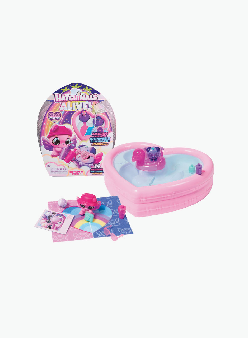 Spin Master Игровой набор Hatchimals Alive "Неоновая радужная вечеринка у бассейна"