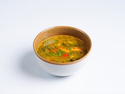 Суп с чечевицей и беконом