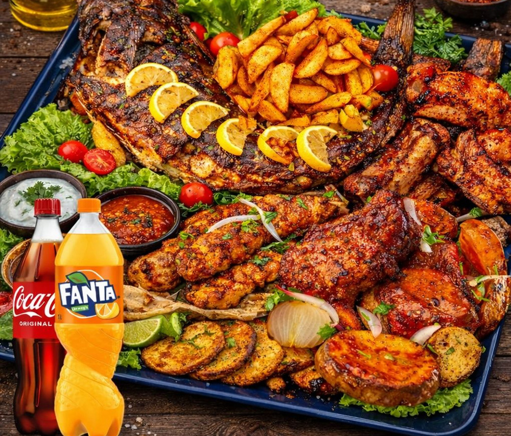 Grilled pork and sterlet combo N20