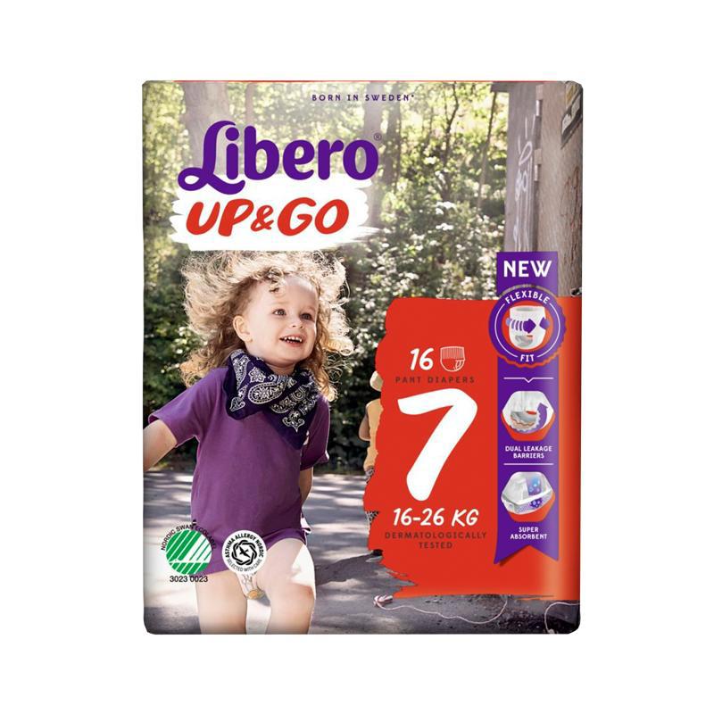 Diapers-pants "Libero" Up and Go 7 16-26kg 16pcs