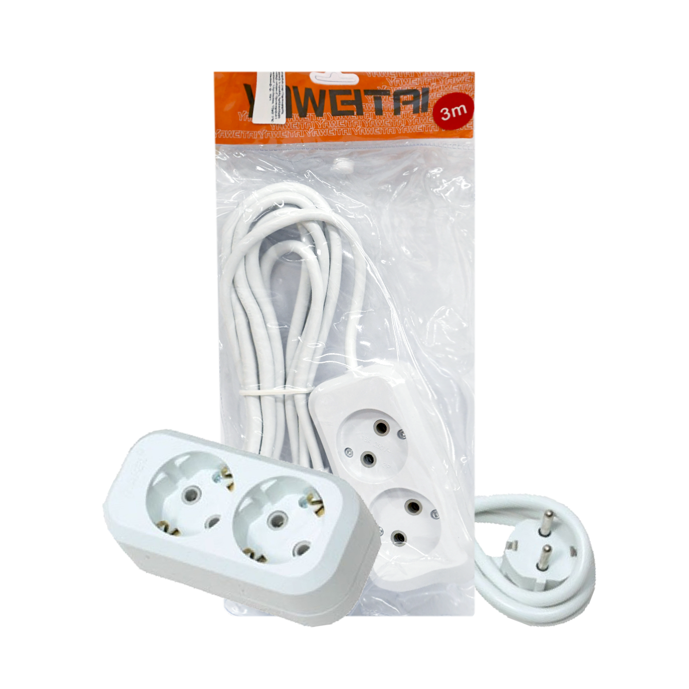 Удлинитель Yaweitai 2роз. 3м