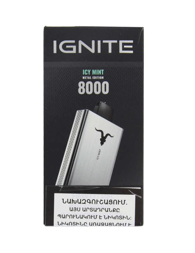 Electric pods with mint ice flavor "Ignite" 8000 puffs