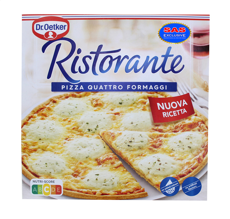Frozen pizza "Dr.Oetker Ristorante Quattro Formaggi" 340g

