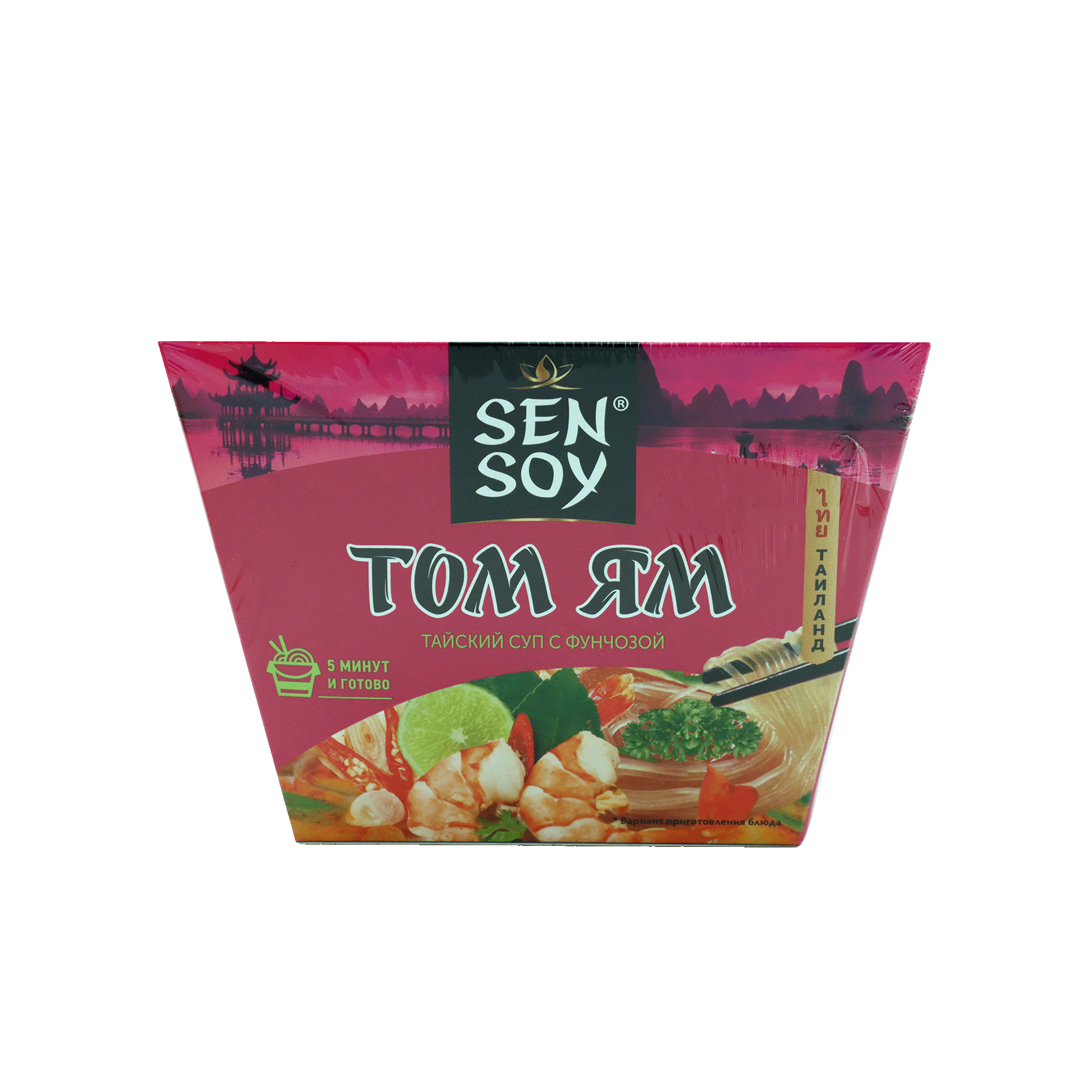 Soup with funchoza "Sen Soy" Tom yam 125g