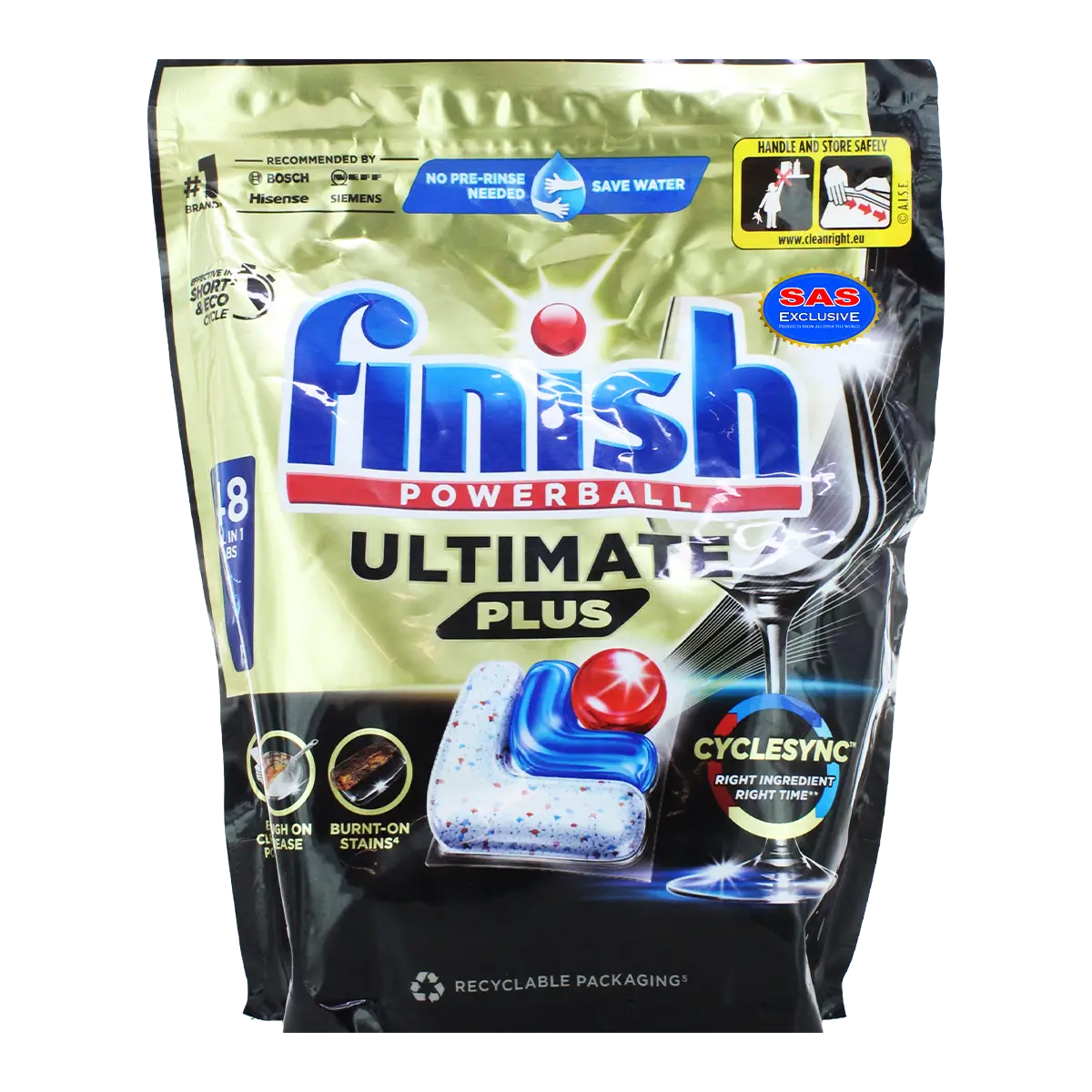Capsules for dishwasher use "Finish Powerball Ultimate Plus" 48 pcs
