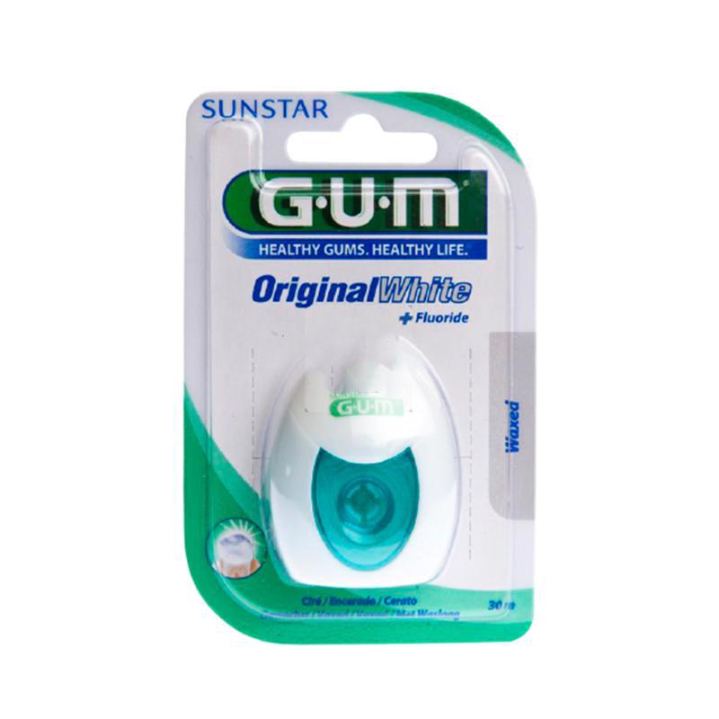 Зубная нить Gum Original White 30м 2040