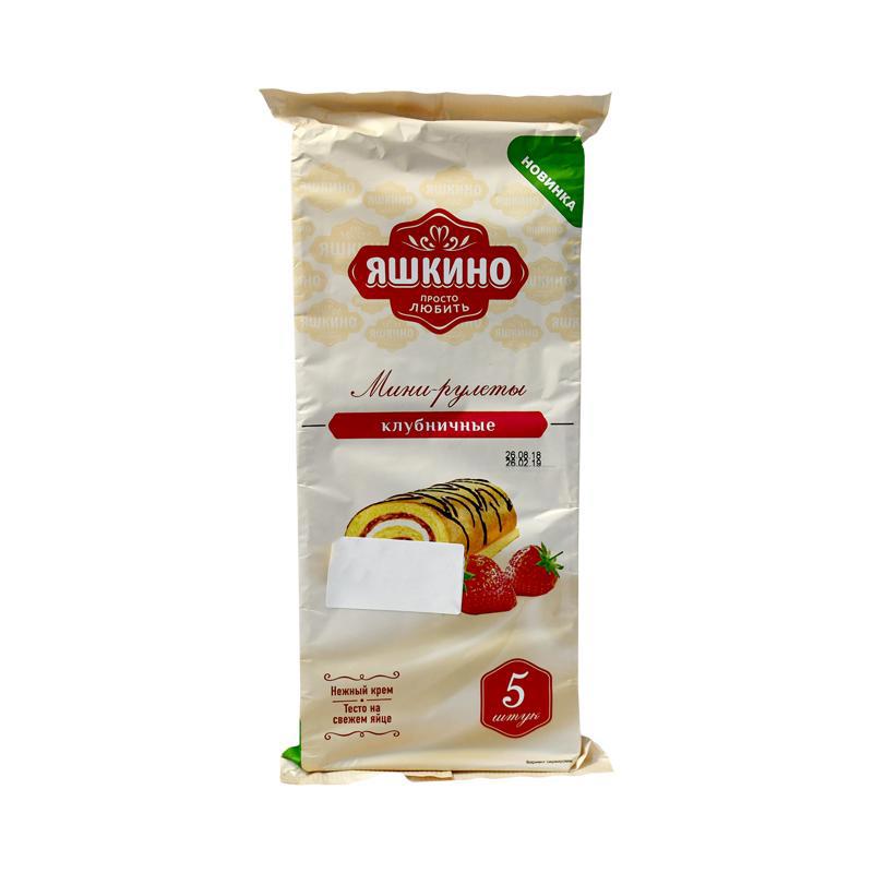 Mini-roll "Yashkino" strawberry 5x35g