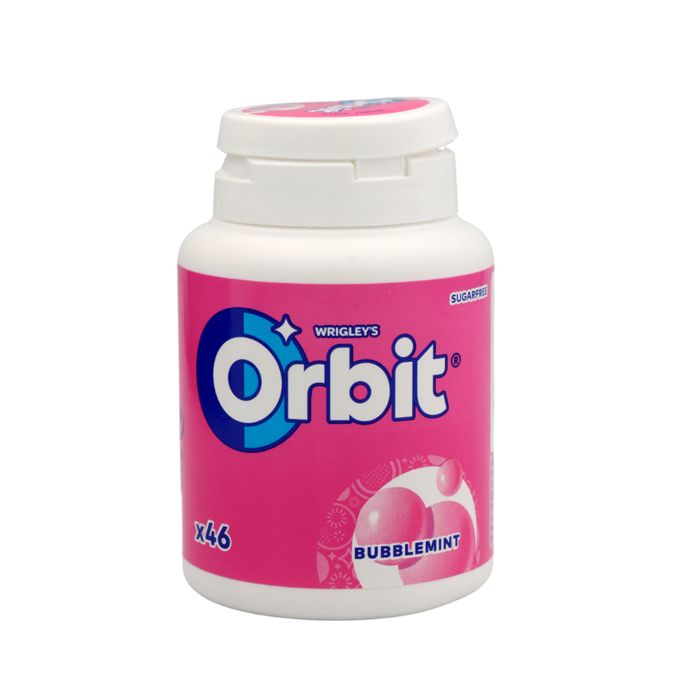 Chewing gum "Orbit" bubblemint, sugar free 64g