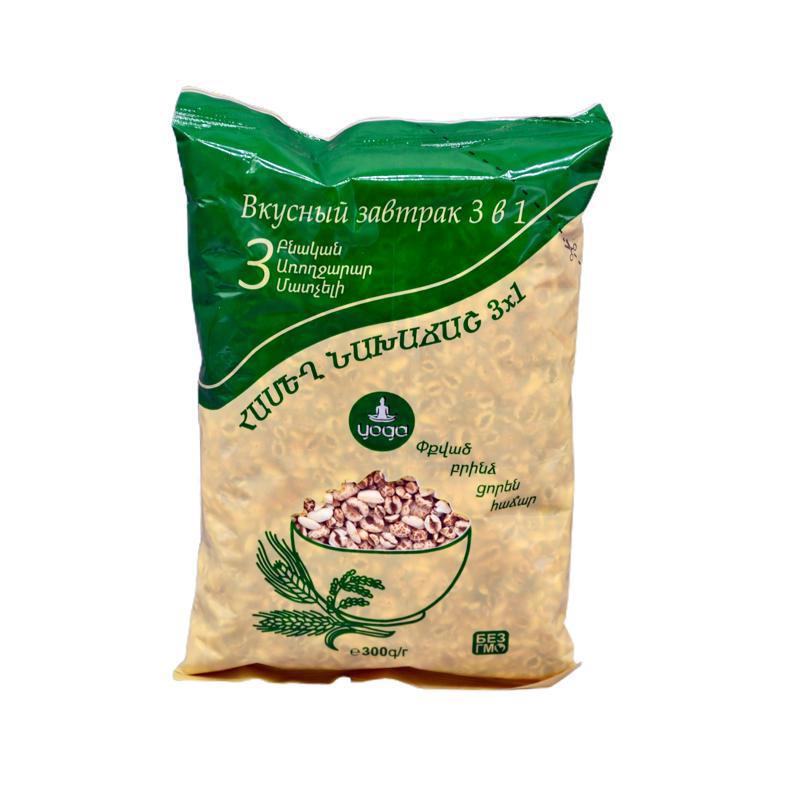 Փքված հացահատիկների խառնուրդ «Յոգա» 300գր
