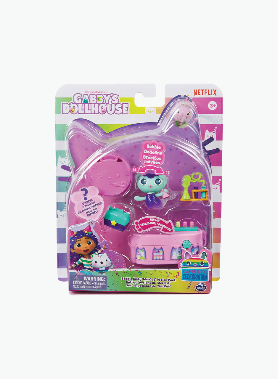 Spin Master Игровой набор Gabby's Dollhouse "Фигурка кота Baby Box с помпоном и кукольным домиком"