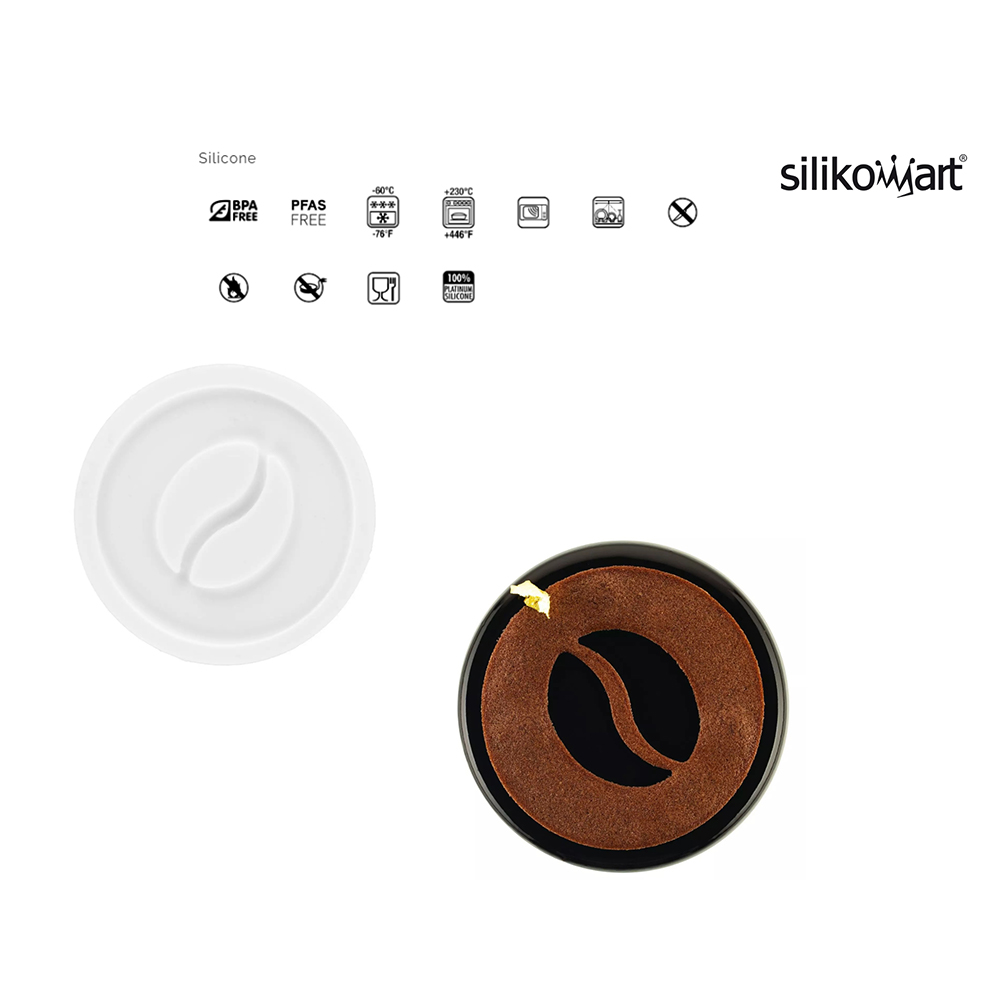 Սիլիկոնե կաղապարների հավաքածու Mini Coffee Decor TD09 ø60 H 2մմ սպիտակ