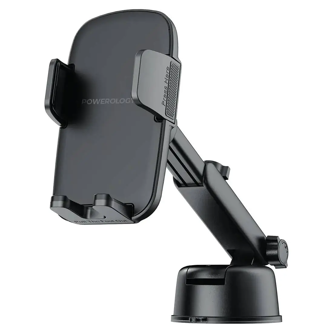 Հենակ Powerology  Raven Auto Clamping Car Phone Mount PWRLX08BK