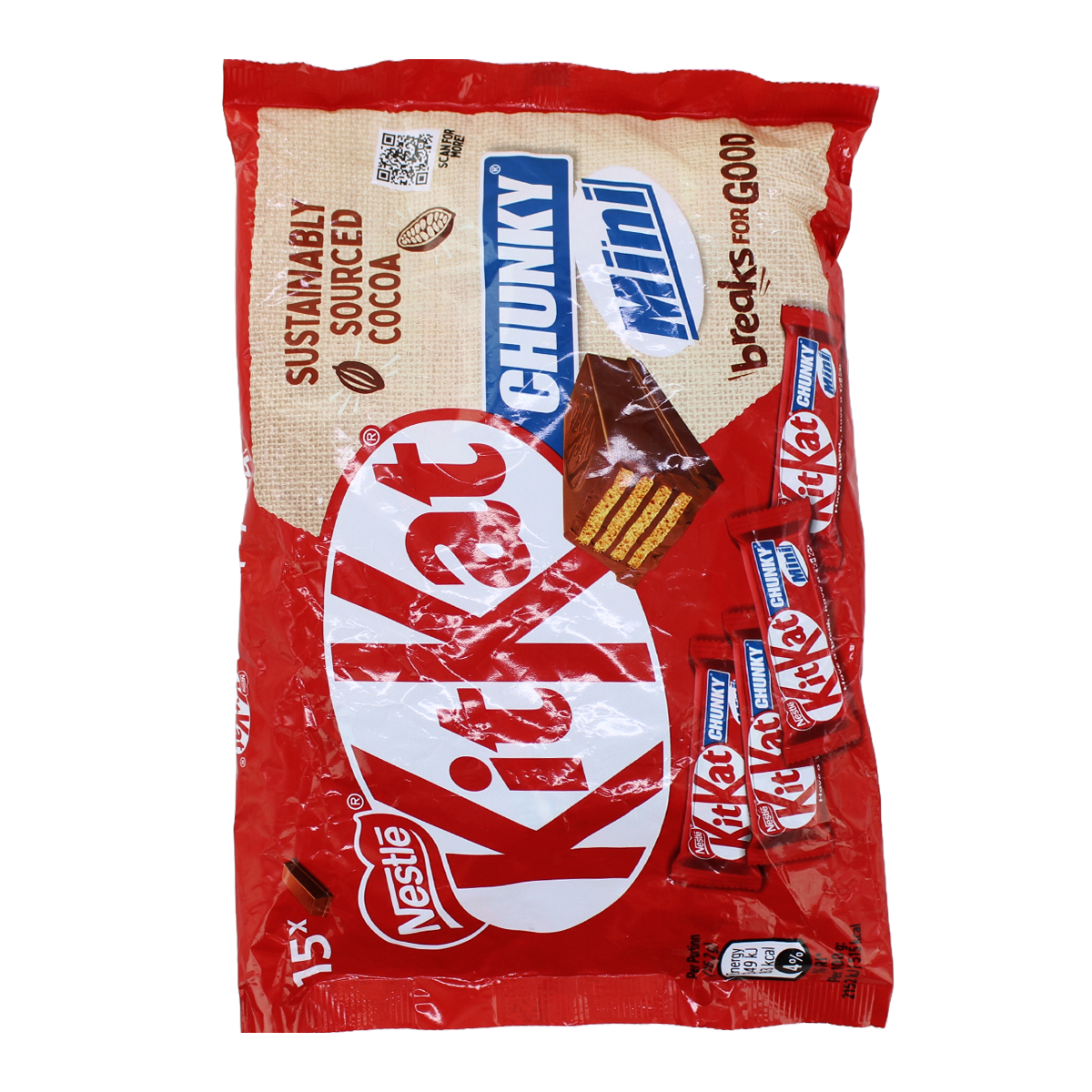 Chocolate candies "Kit Kat Chunky Mini" 250g
