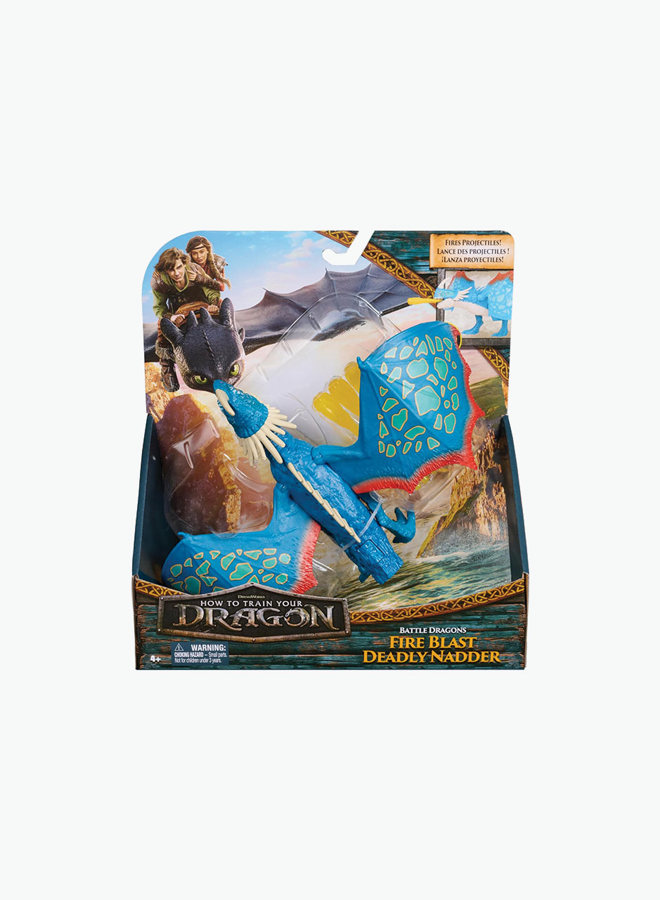 Spin Master Фигурка Dreamworks Dragons "Огнеметный смертоносный Наддер, 25 см"