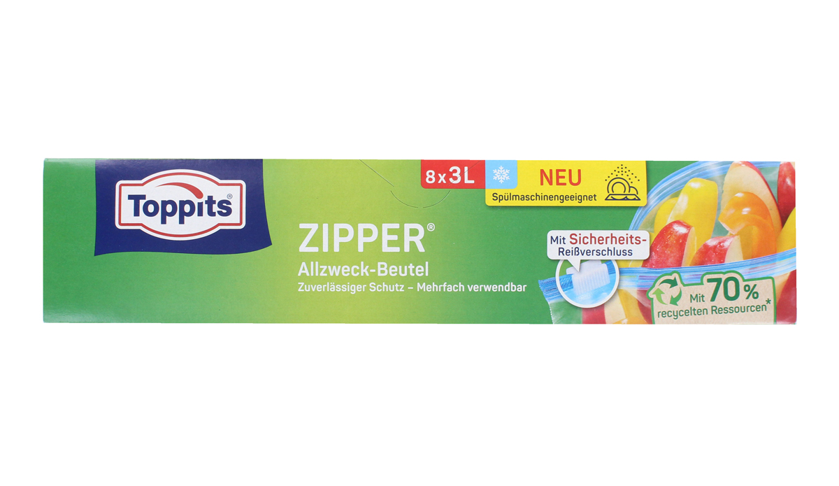 Пакеты для хранения продуктов "Toppits" 8 шт