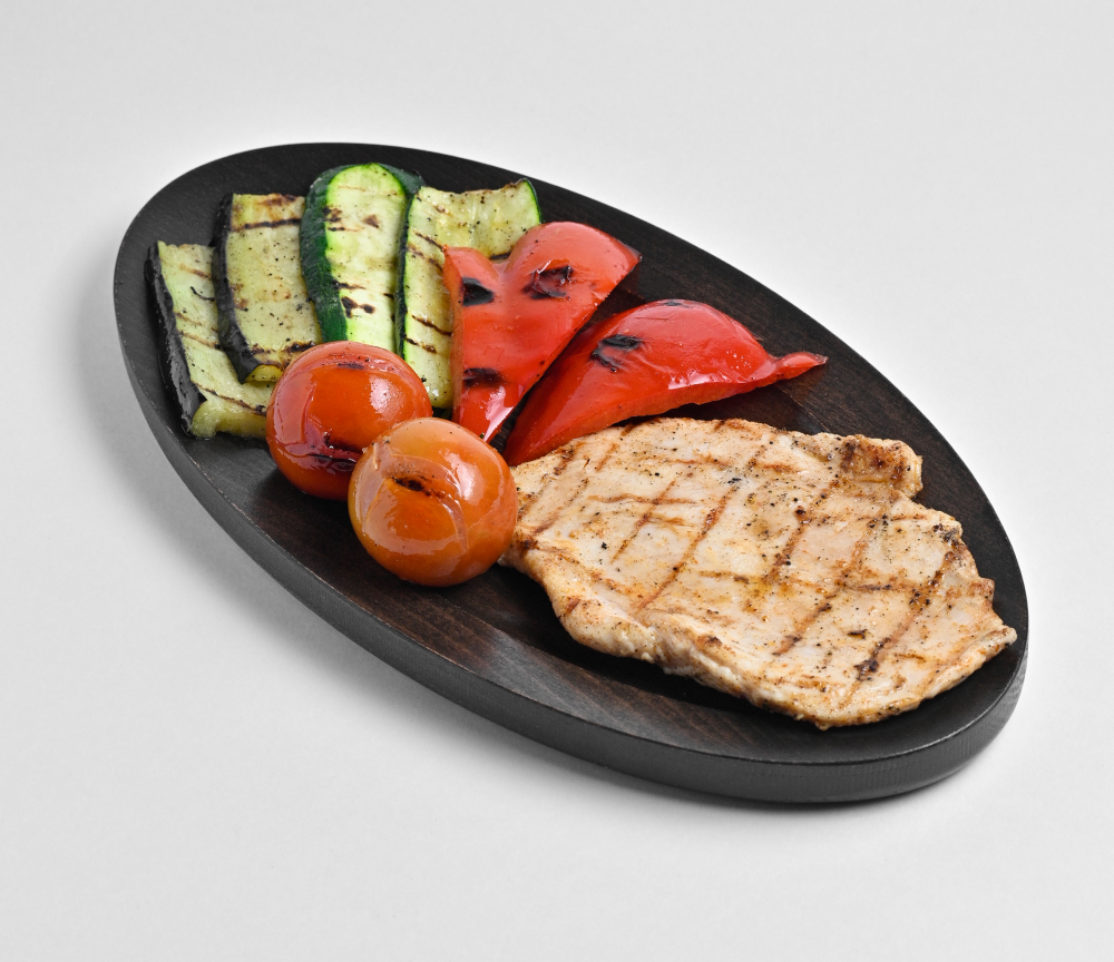 Հավի լանգետ գրիլ բանջարեղենով