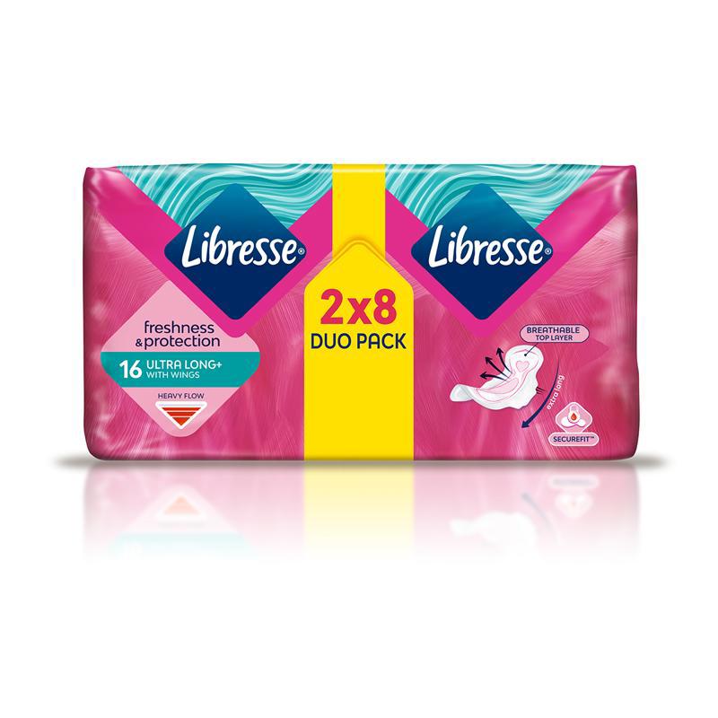 Sanitary towels "Libresse Invisible Super" 16pcs