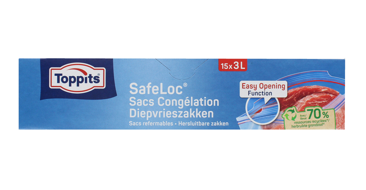 Пакеты для хранения продуктов "Toppits" 15 шт